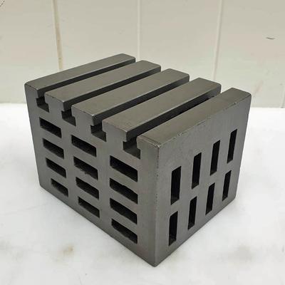 Tee Slotted Cast Iron Cube
